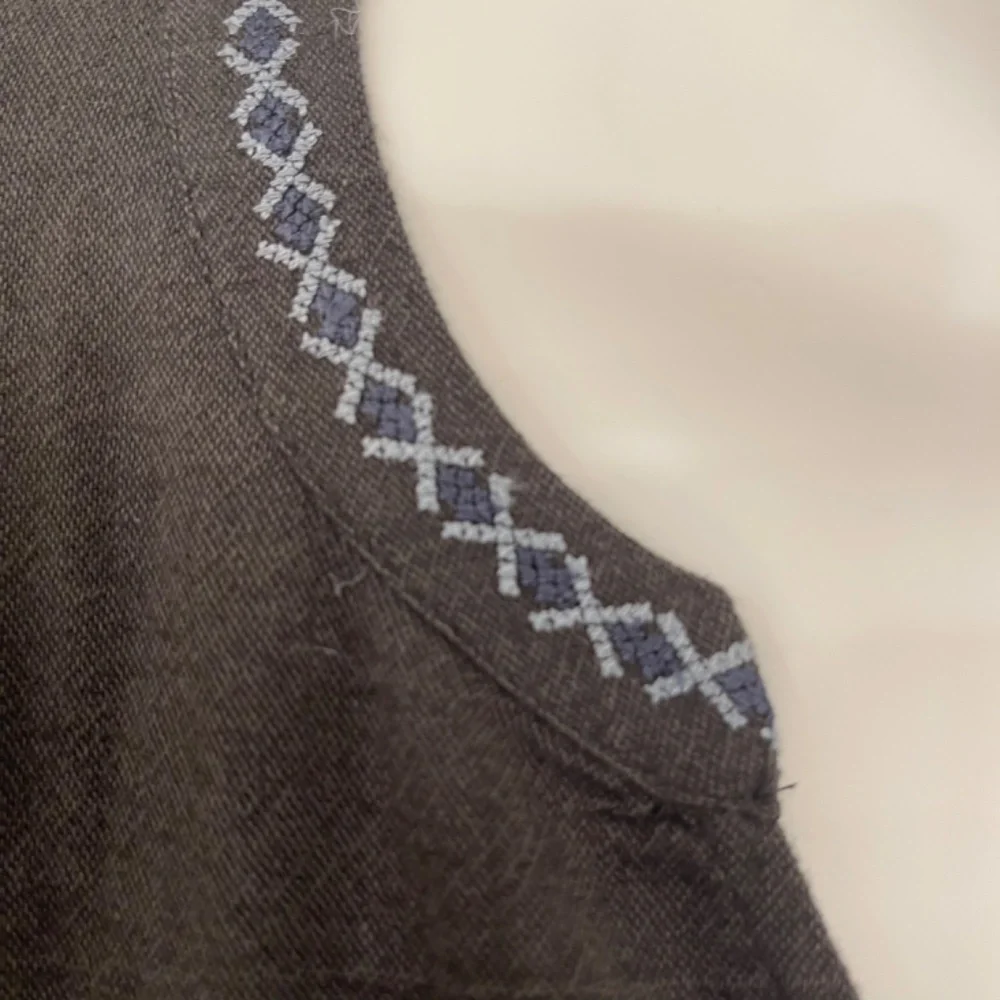 Lucky Brand Cap Sleeved Cotton Blouse - Picture 5 of 8